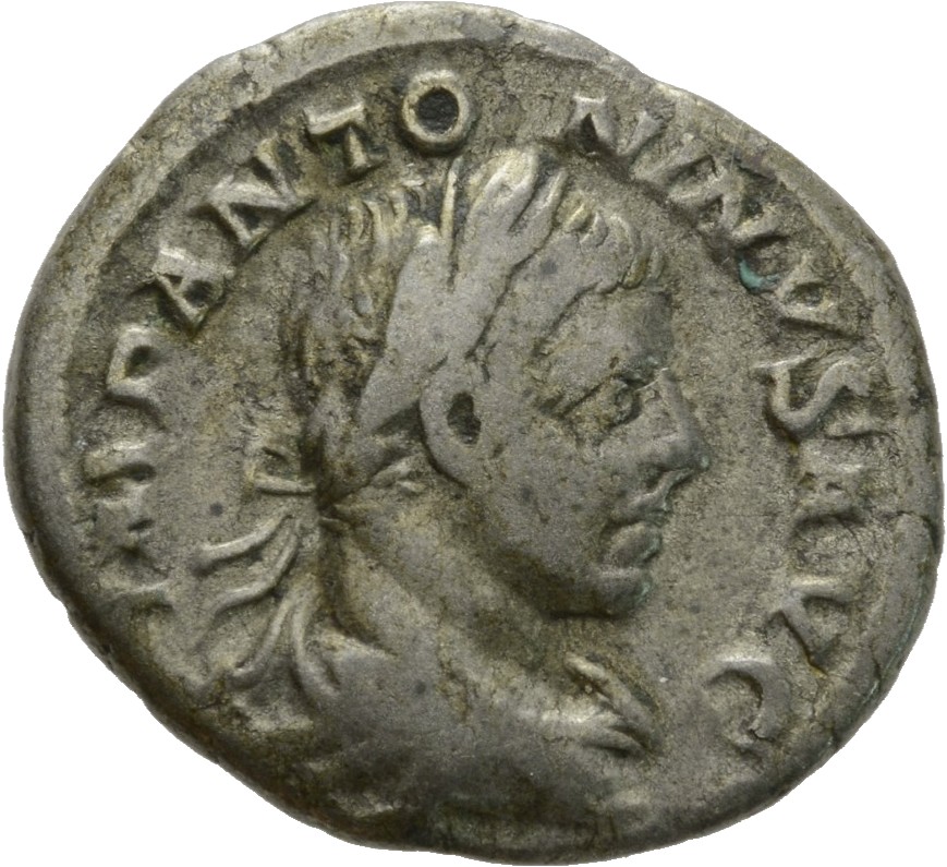 RIC IV Elagabalus 115 Elagabalus obverse, Bust of Elagabalus, laureate, draped, right