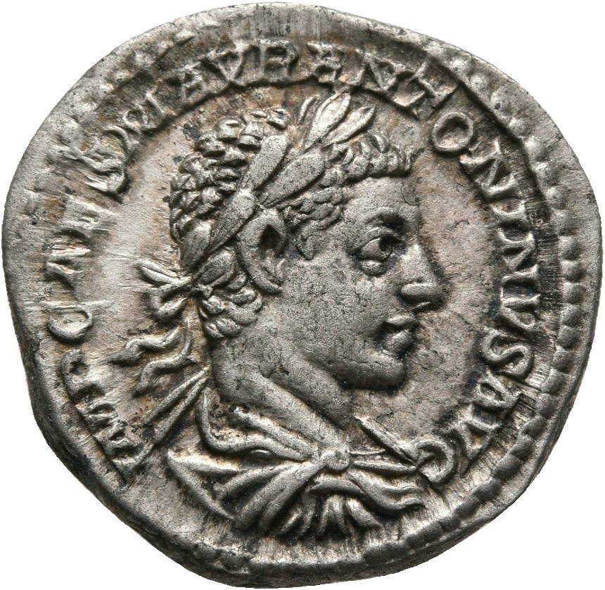 RIC IV Elagabalus 123d Elagabalus obverse, Bust of Elagabalus, laureate, draped, cuirassed, right
