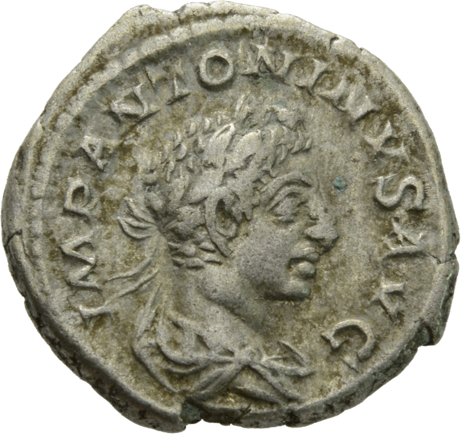 RIC IV Elagabalus 130b Elagabalus obverse, Bust of Elagabalus, laureate, draped, right