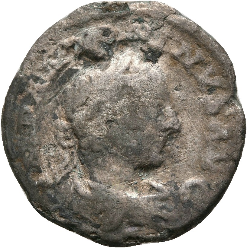 RIC IV Elagabalus 130d Elagabalus obverse, Bust of Elagabalus, laureate, draped, cuirassed, right