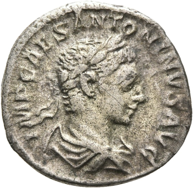 RIC IV Elagabalus 139b Elagabalus obverse, Bust of Elagabalus, laureate, draped, right