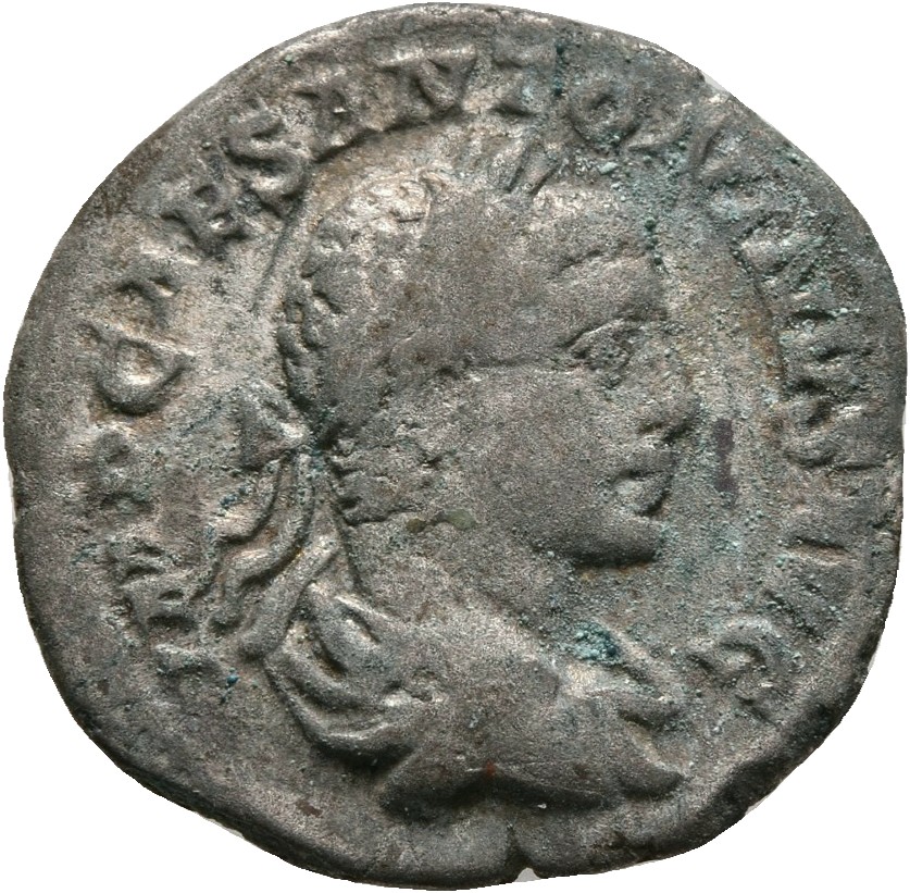 RIC IV Elagabalus 139d Elagabalus obverse, Bust of Elagabalus, laureate, draped, cuirassed, right