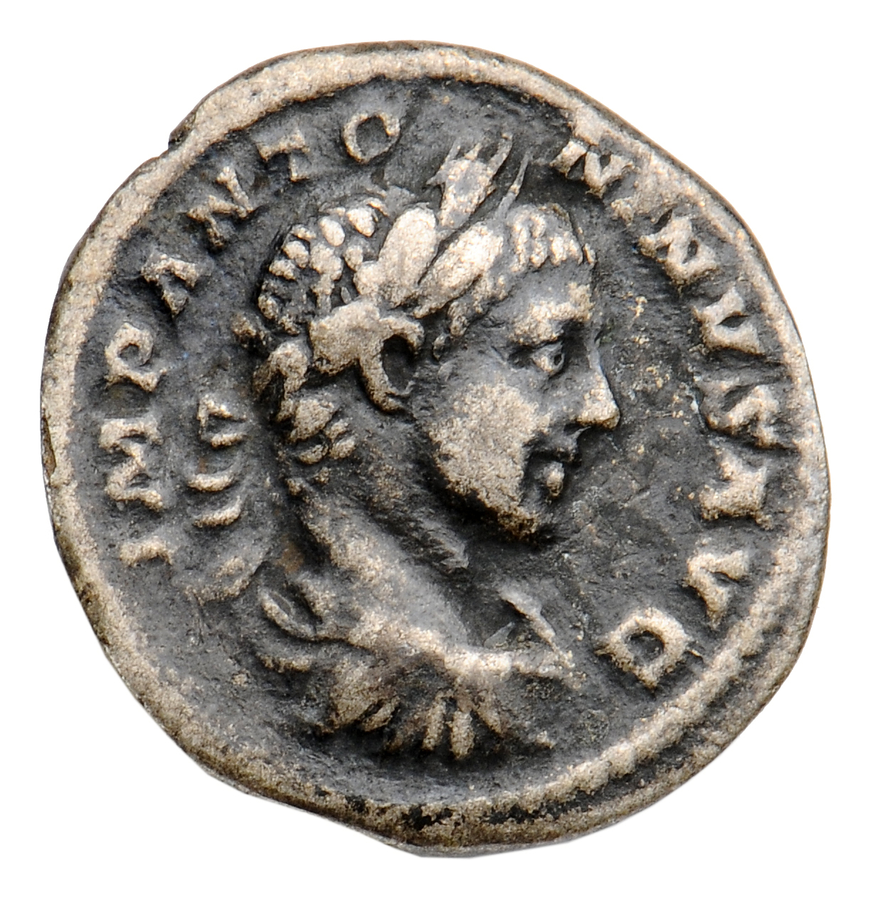 RIC IV Elagabalus 150d Elagabalus obverse, Bust of Elagabalus, laureate, draped, cuirassed, right