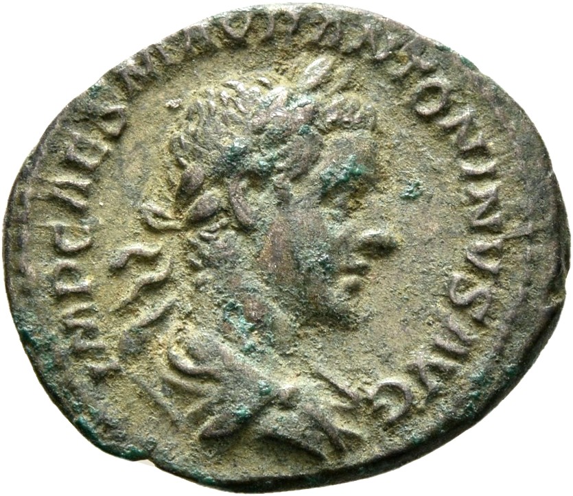 RIC IV Elagabalus 156b Elagabalus obverse, Bust of Elagabalus, laureate, draped, right