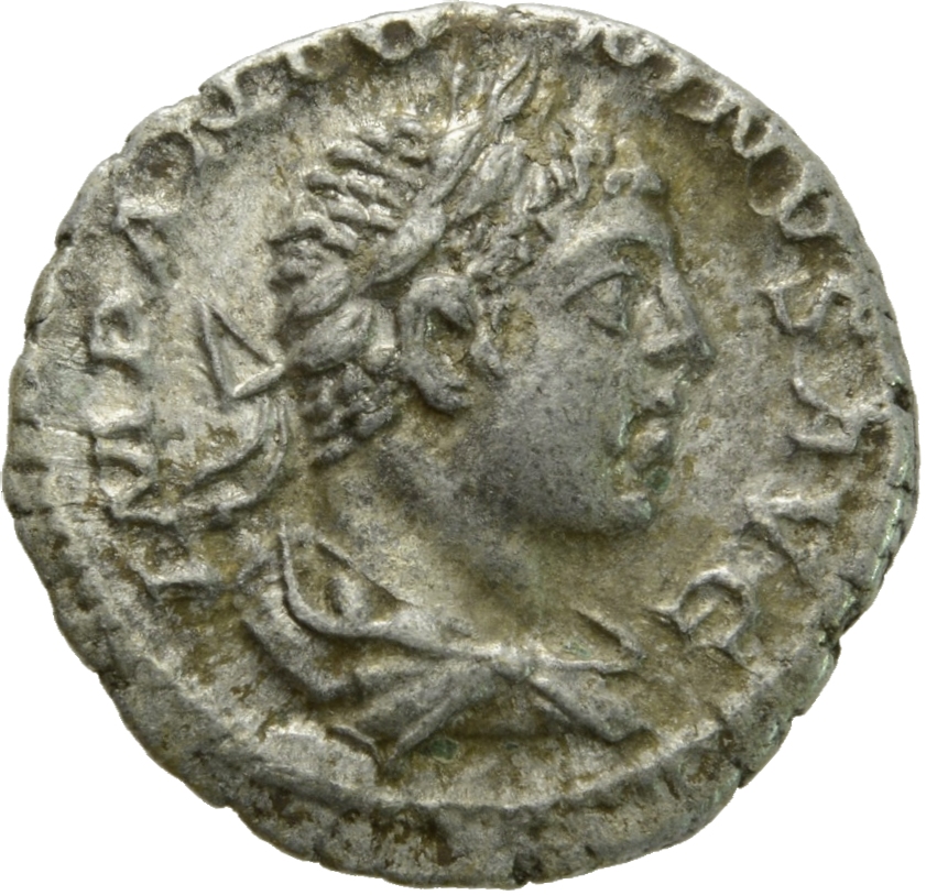 RIC IV Elagabalus 16 Elagabalus obverse, Bust of Elagabalus, laureate, draped, right