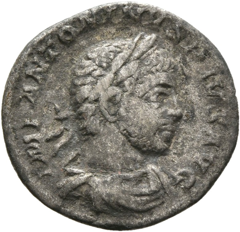 RIC IV Elagabalus 181 Elagabalus obverse, Bust of Elagabalus, laureate, draped, right