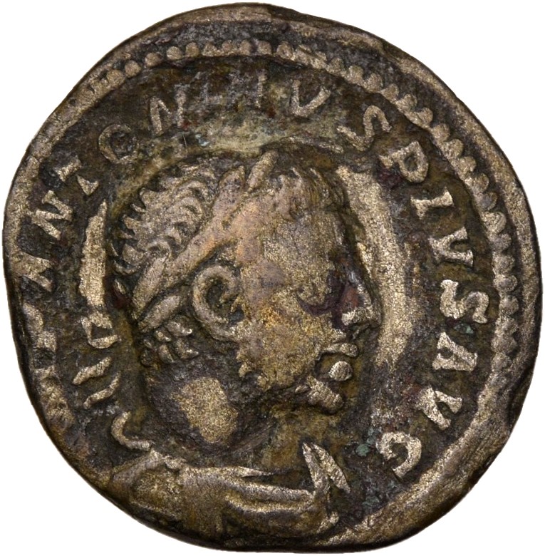 RIC IV Elagabalus 194 Elagabalus obverse, Bust of Elagabalus, horned, laureate, draped, right