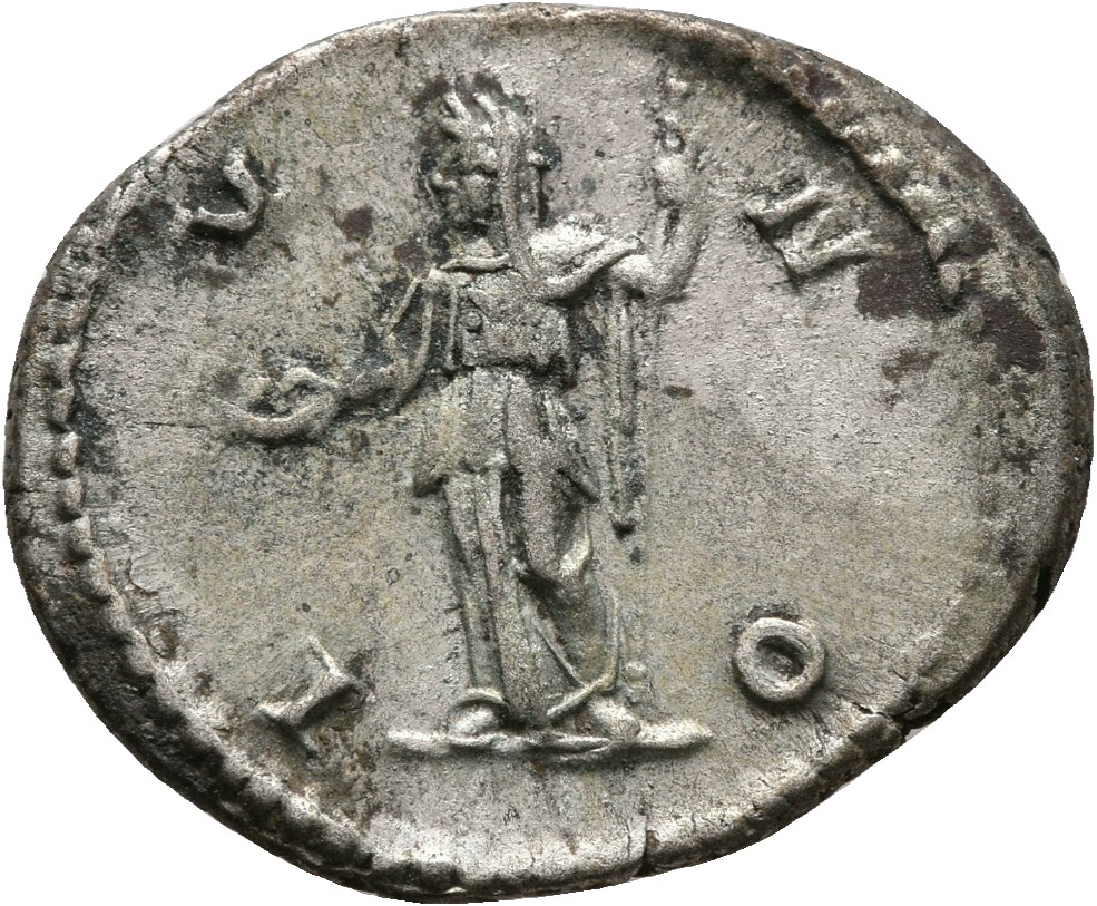 RIC IV Elagabalus 254 Elagabalus reverse, Juno, veiled, draped, standing left, holding patera in extended right hand and s...