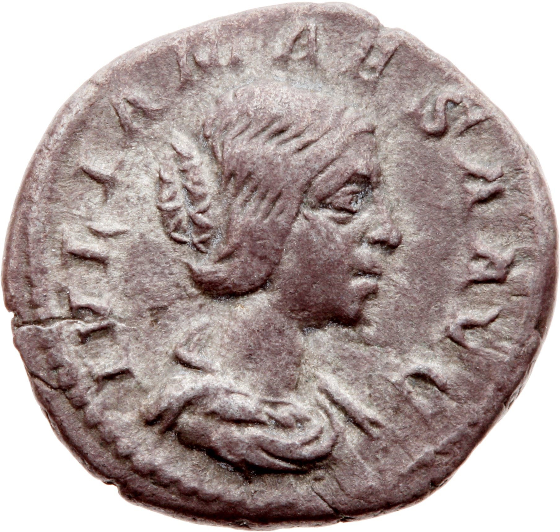 RIC IV Elagabalus 271 Elagabalus obverse, Bust of Julia Maesa, hair waved and turned up low at the back, draped, right