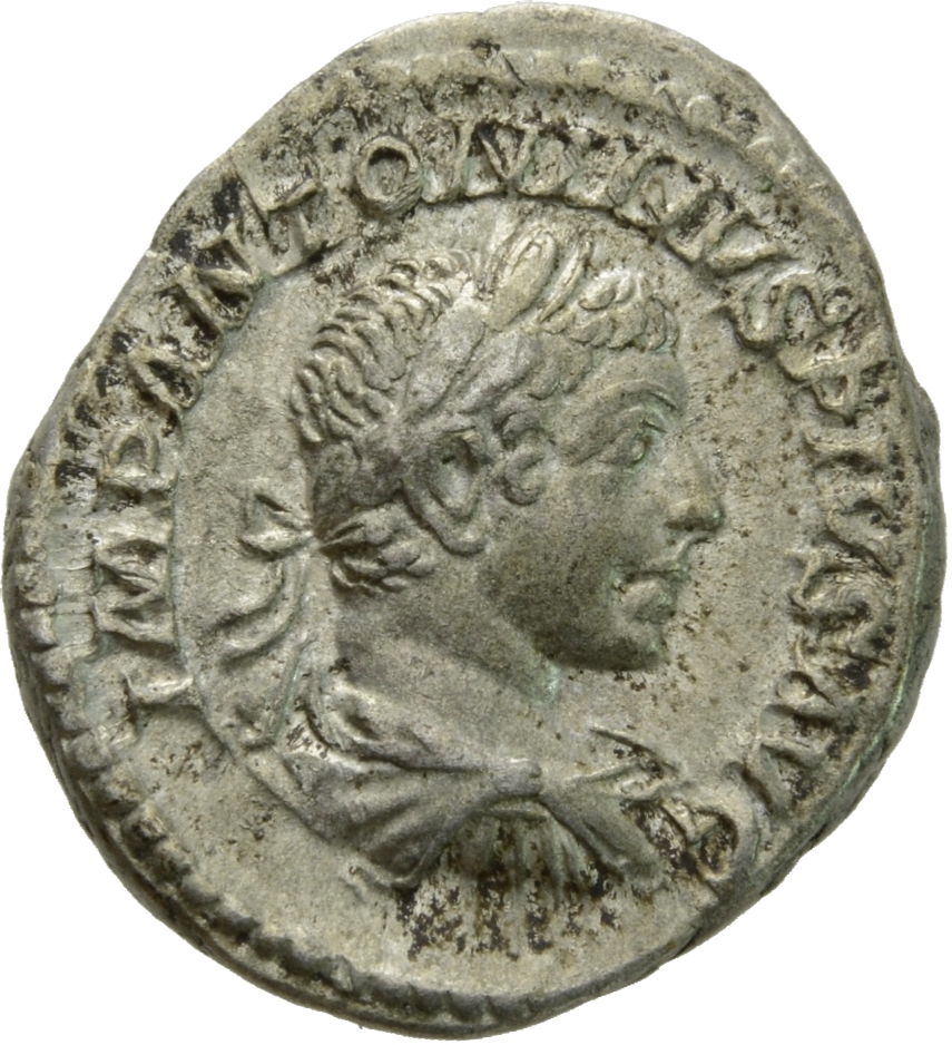 RIC IV Elagabalus 28b Elagabalus obverse, Bust of Elagabalus, laureate, draped, right