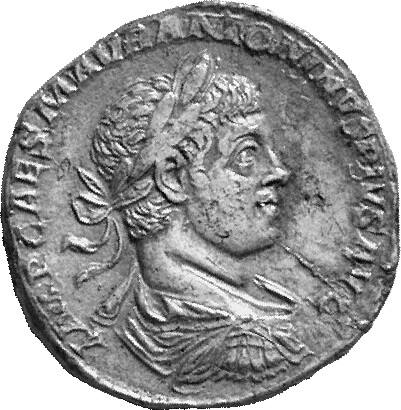 RIC IV Elagabalus 358d Elagabalus obverse, Bust of Elagabalus, laureate, draped, cuirassed, right