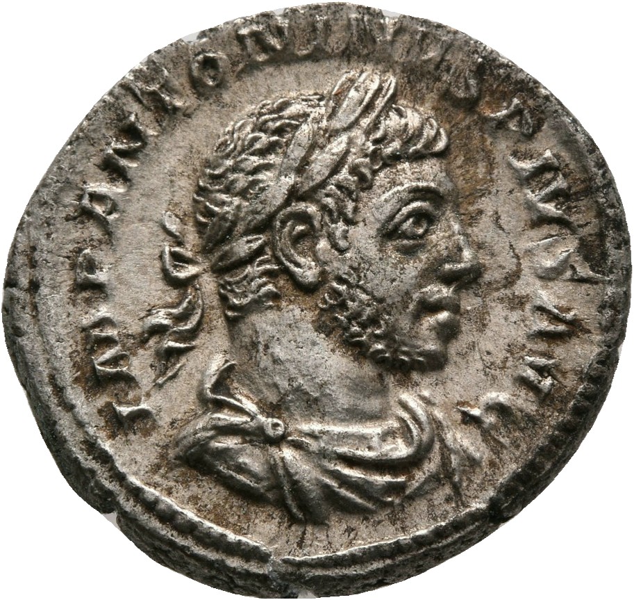 RIC IV Elagabalus 53 Elagabalus obverse, Bust of Elagabalus, laureate, draped, right