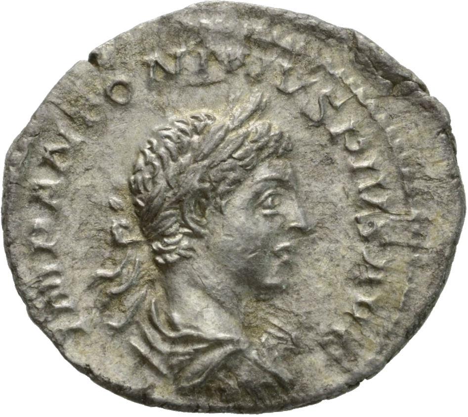 RIC IV Elagabalus 78 Elagabalus obverse, Bust of Elagabalus, laureate, draped, right