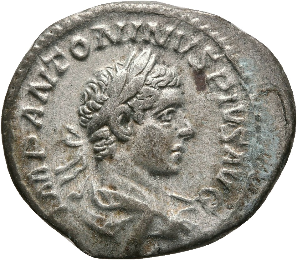 RIC IV Elagabalus 83A Elagabalus obverse, Bust of Elagabalus, laureate, draped, right