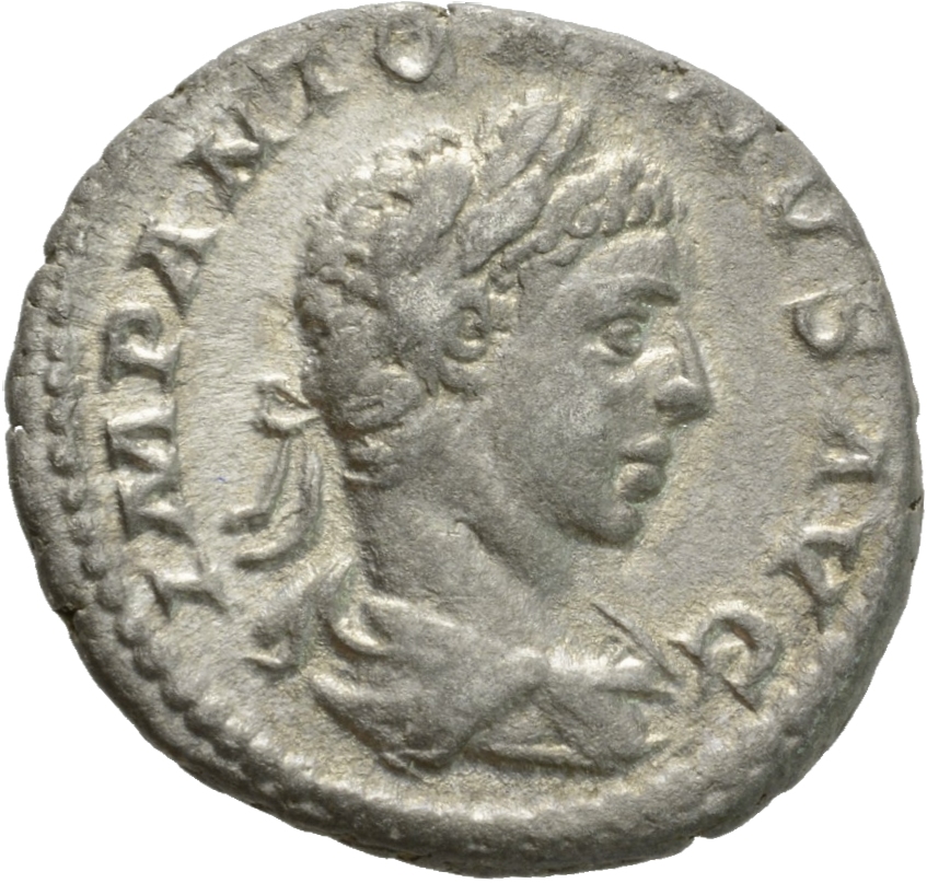 RIC IV Elagabalus 91b Elagabalus obverse, Bust of Elagabalus, laureate, draped, right