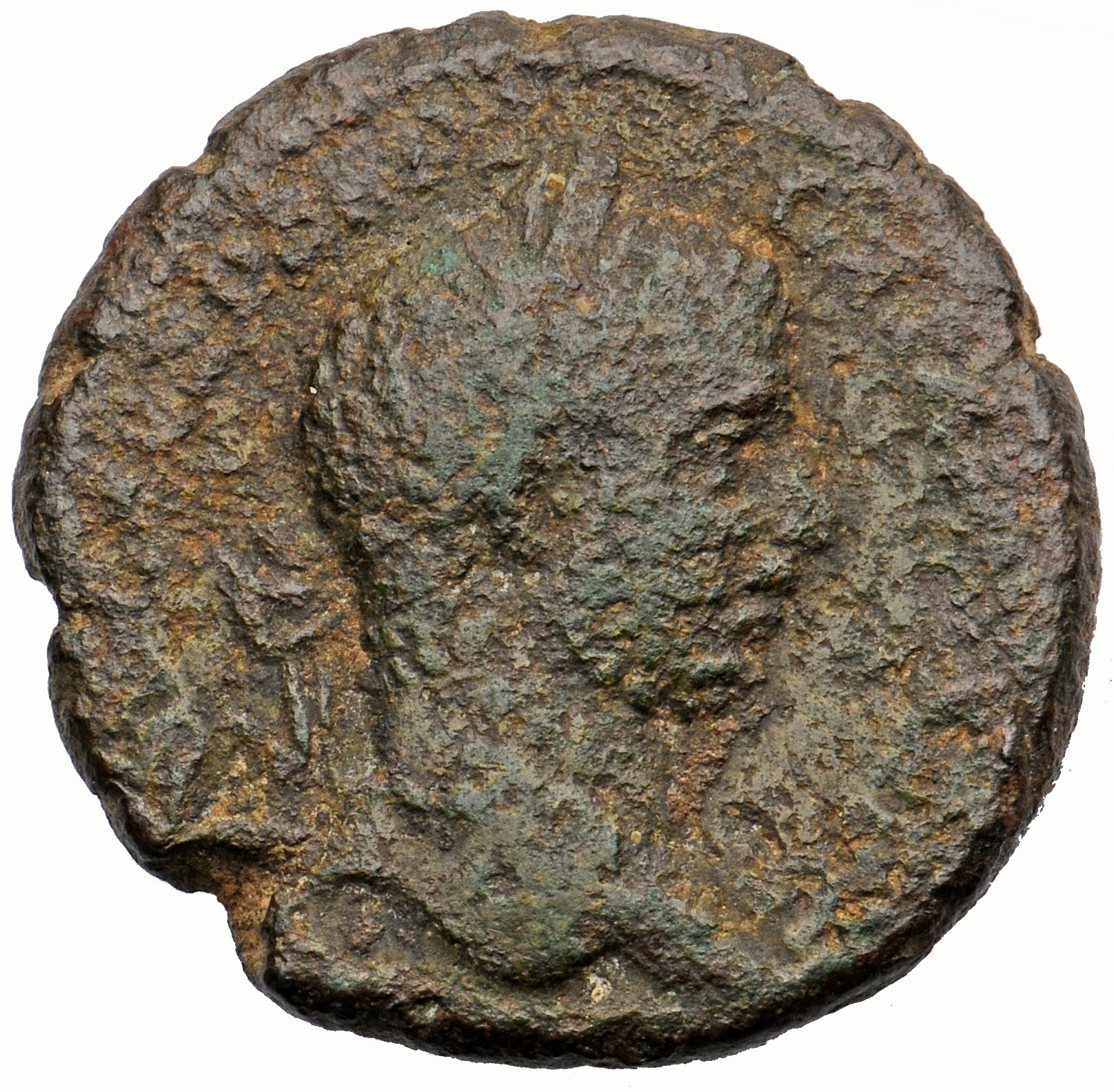 Septimius Severus obverse — Head of Geta, laureate, right