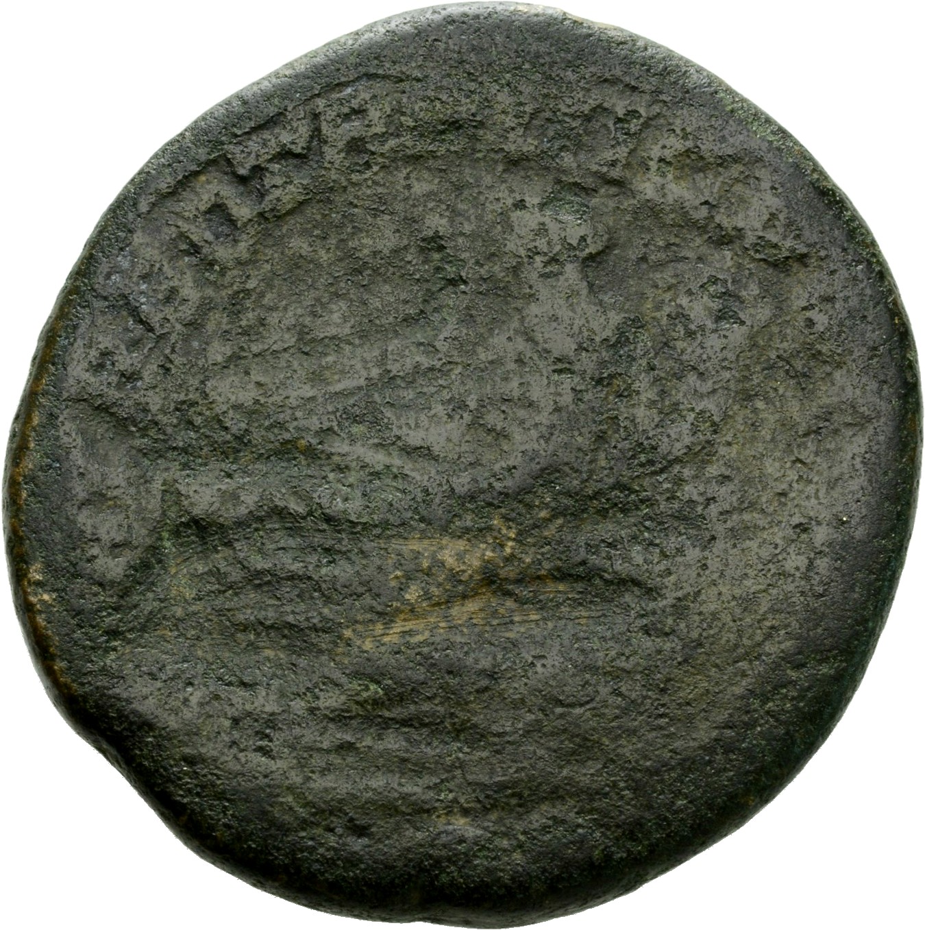 RIC IV Geta 168A Geta reverse, Fortuna, draped, seated left, holding rudder set on globe in right hand and cornucopiae in ...
