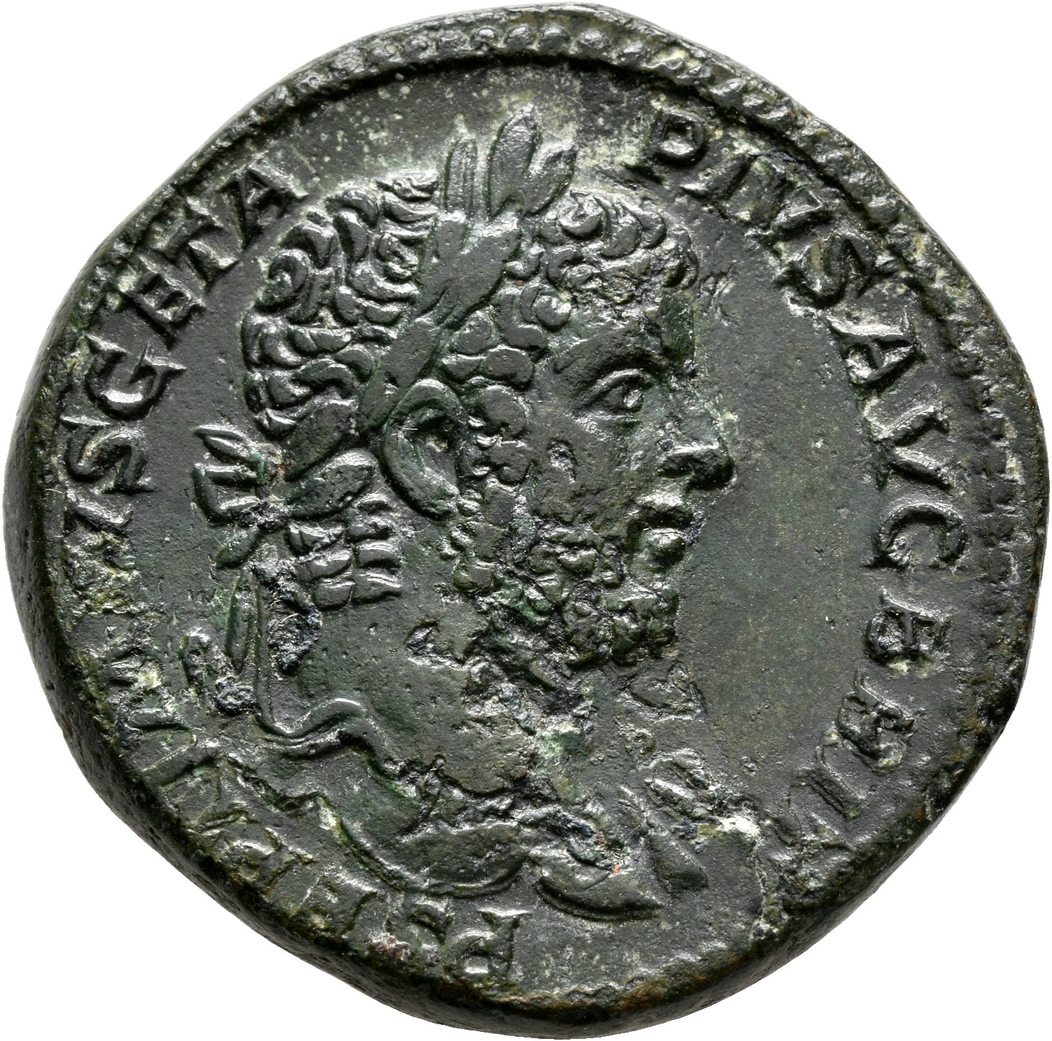 RIC IV Geta 171A Geta obverse, Head of Geta, laureate, right