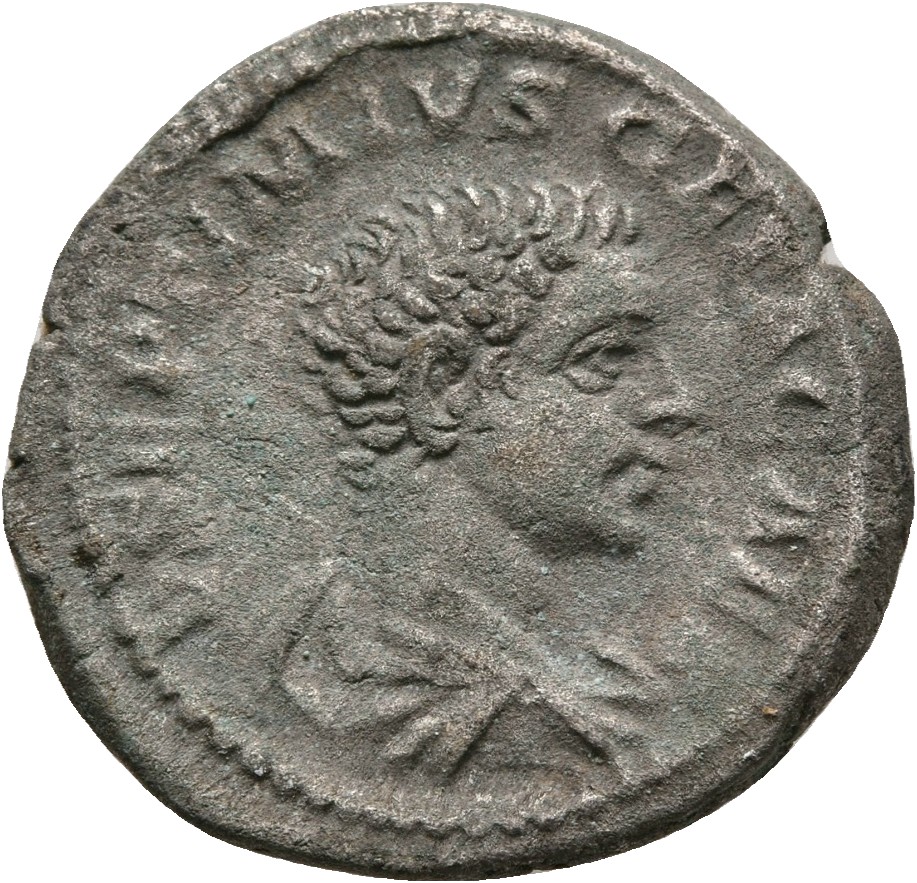 RIC IV Geta 51 Geta obverse, Bust of Geta, bare-headed, draped, right