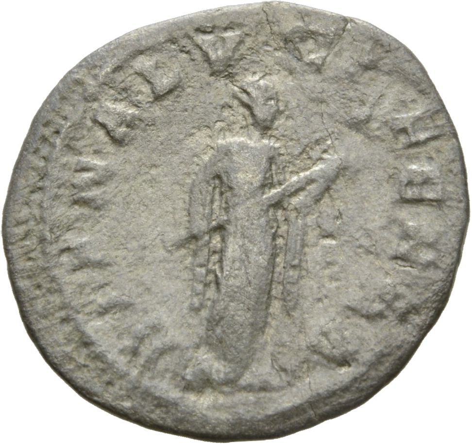 RIC IV Gordian III 127 Gordian III reverse, Diana, draped, standing right, holding lighted torch in right (?) hand