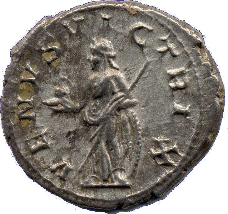 RIC IV Gordian III 131 Gordian III reverse, Venus, draped, standing left, leaning on shield, holding helmet in right hand ...