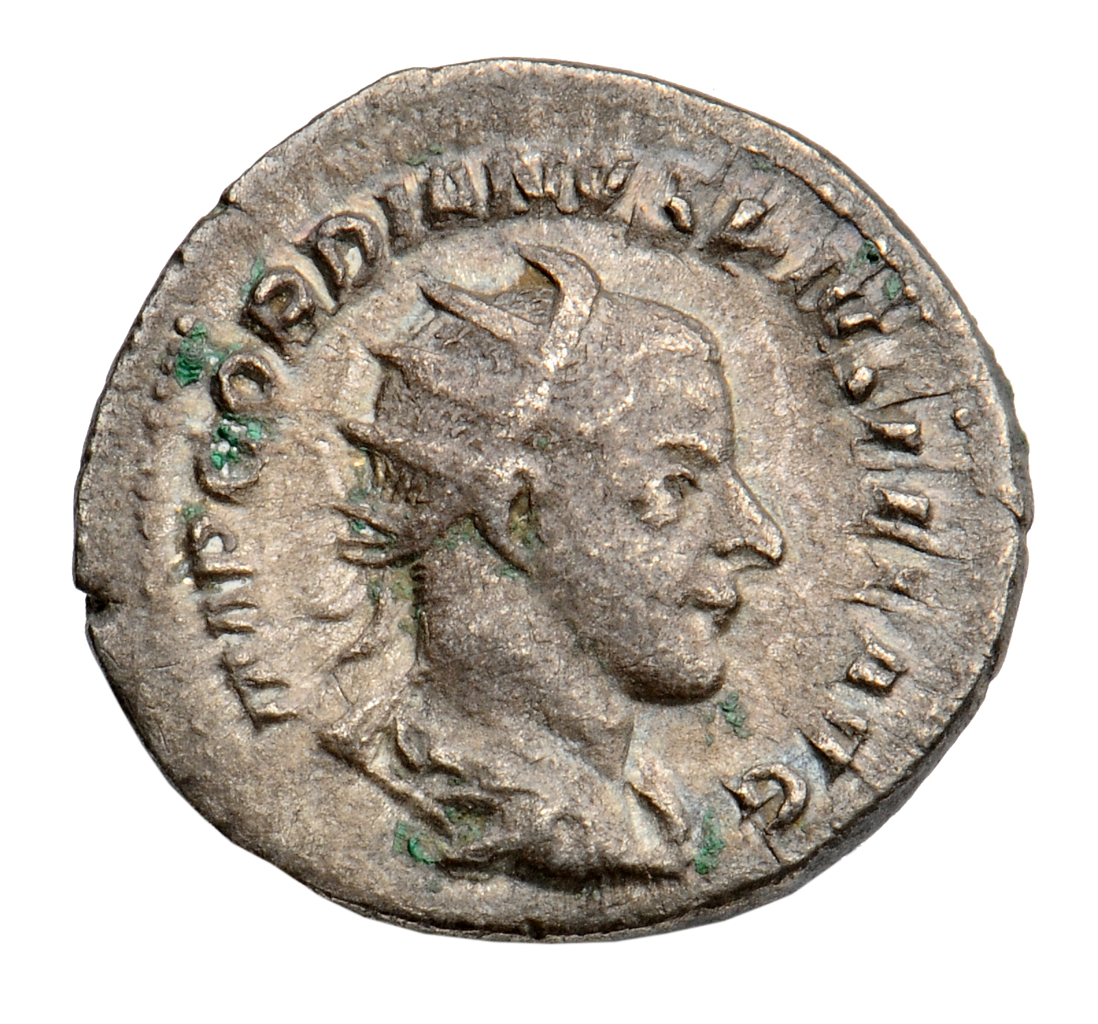 RIC IV Gordian III 144 Gordian III obverse, Bust of Gordian III, radiate, draped, cuirassed, right
