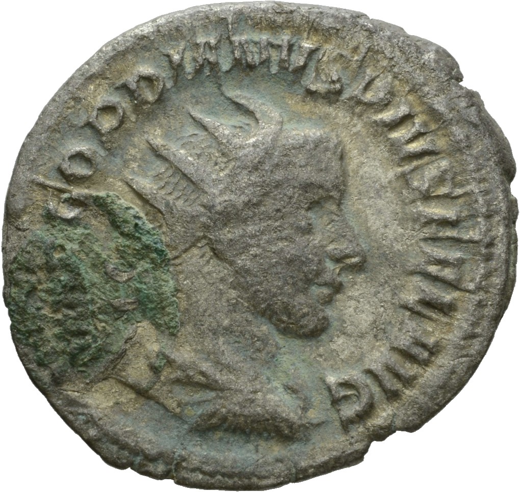 RIC IV Gordian III 148 Gordian III obverse, Bust of Gordian III, radiate, draped, cuirassed, right