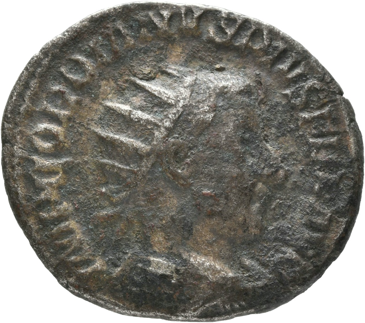 RIC IV Gordian III 209 Gordian III obverse, Kopf des Gordian III mit Strahlenkrone n.r.