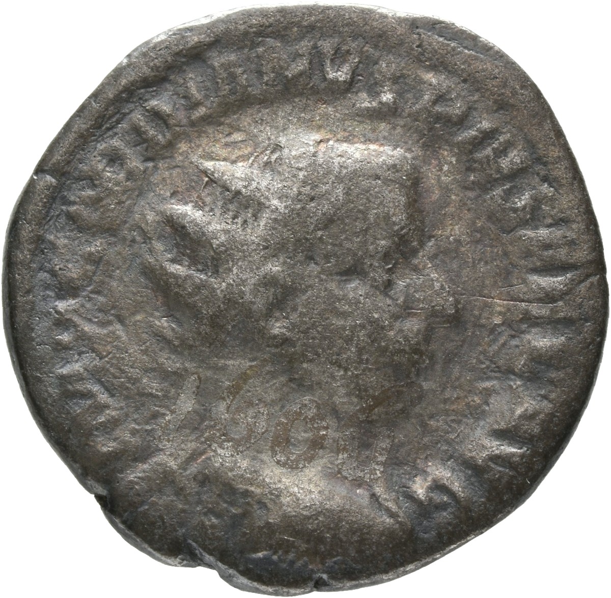 RIC IV Gordian III 210 Gordian III obverse — Drapierte Panzerbüste des Gordianus III. mit Strahlenkrone nach r.