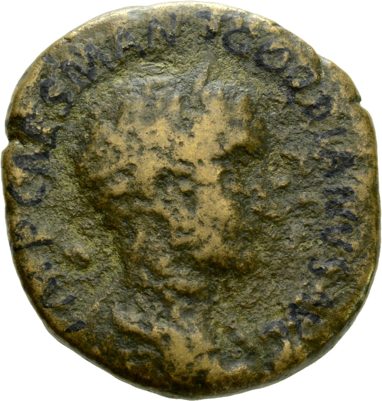 RIC IV Gordian III 263A Gordian III obverse, Bust of Gordian III, laureate, draped, cuirassed, right