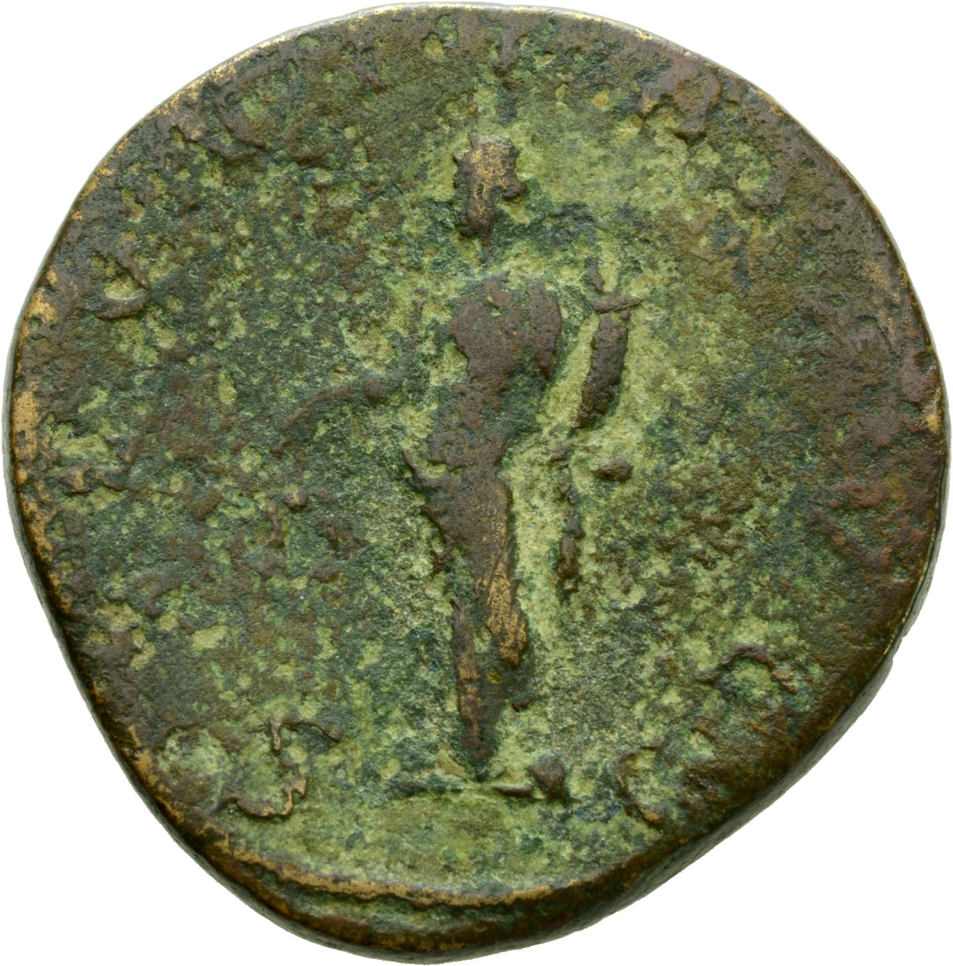 RIC IV Gordian III 267A Gordian III reverse, Aequitas, draped, standing front, head left, holding scales in extended right...