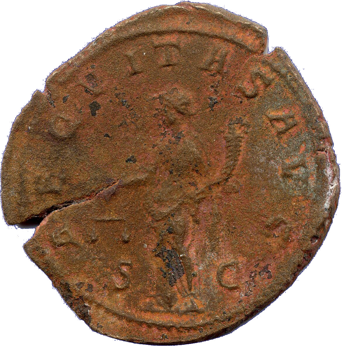 RIC IV Gordian III 267A Gordian III reverse — Aequitas, draped, standing front, head left, holding scales in extended righ...