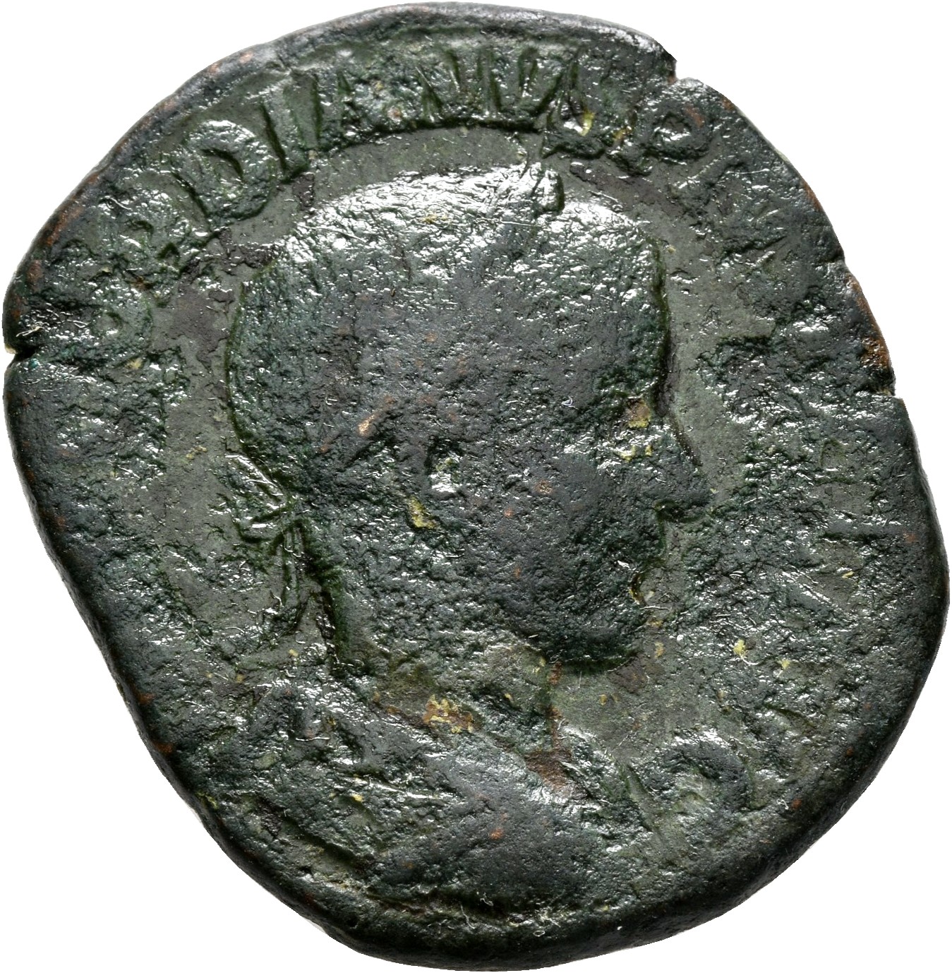 RIC IV Gordian III 286A Gordian III obverse, Bust of Gordian III, laureate, draped, cuirassed, right