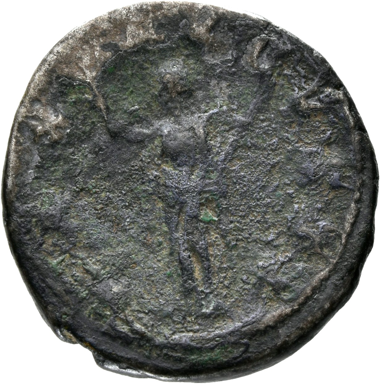 RIC IV Gordian III 3 Gordian III reverse, Pax, draped, standing front, head left, holding branch in extended right hand an...