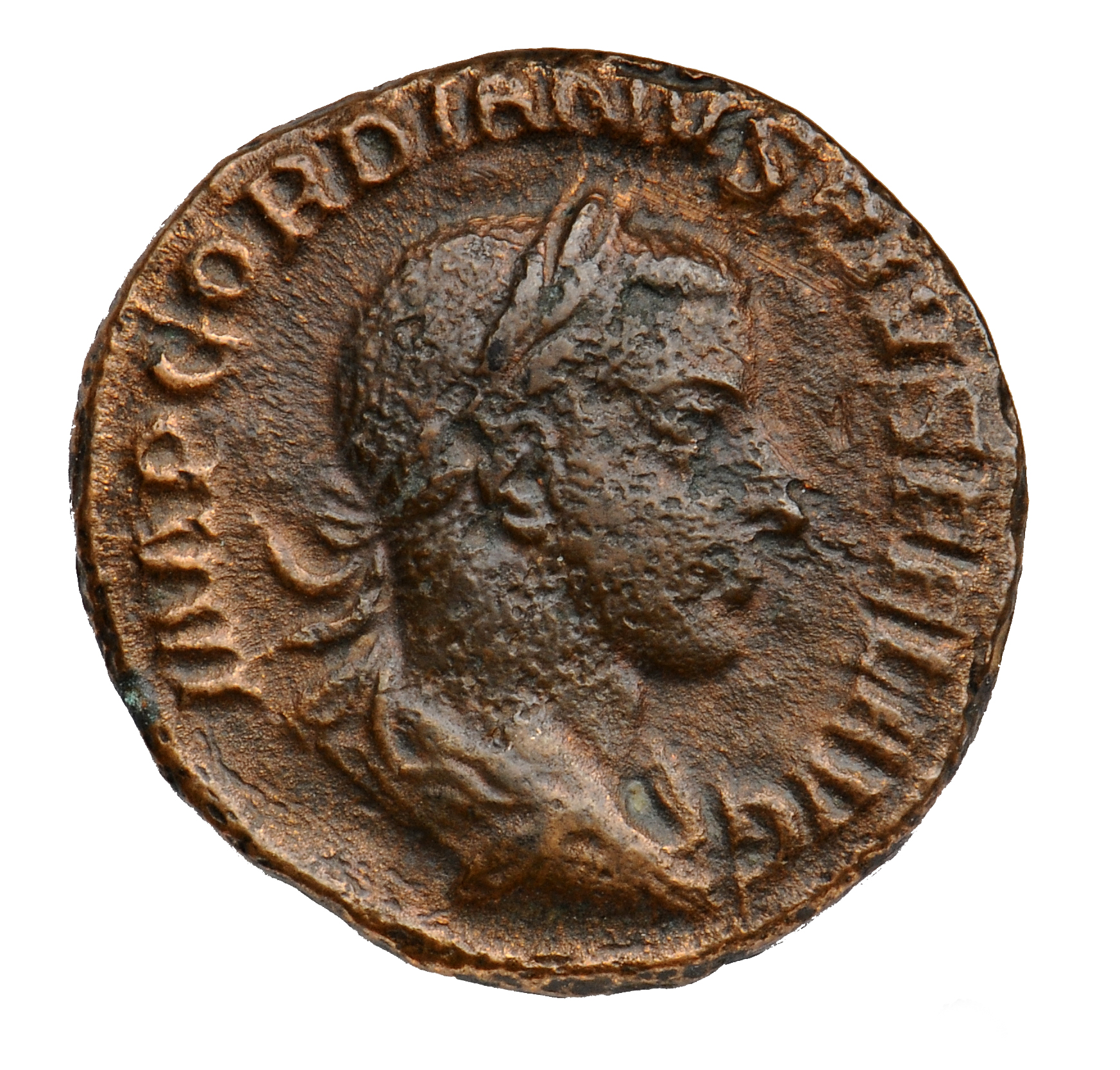 RIC IV Gordian III 300B Gordian III obverse, Bust of Gordian III, laureate, draped, cuirassed, right