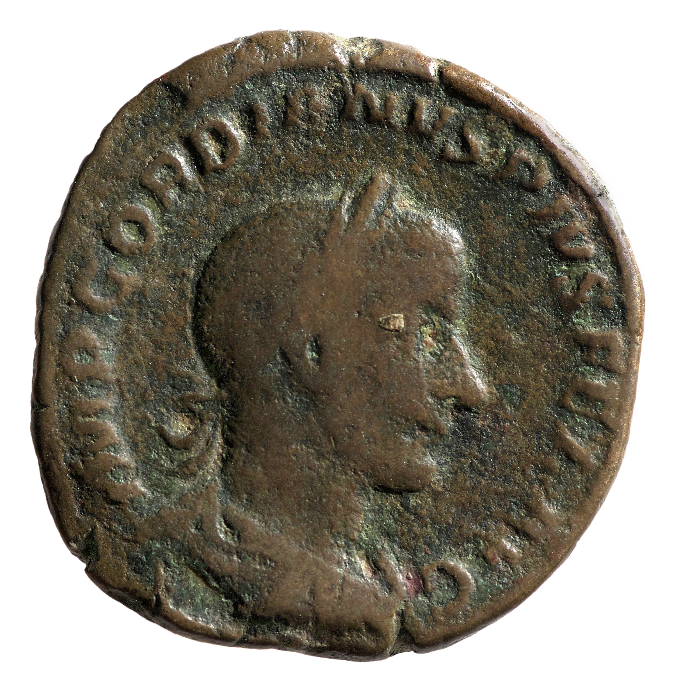 RIC IV Gordian III 304 Gordian III obverse, drapierte Büste des Gordian mit Lorbeerkranz n.r.