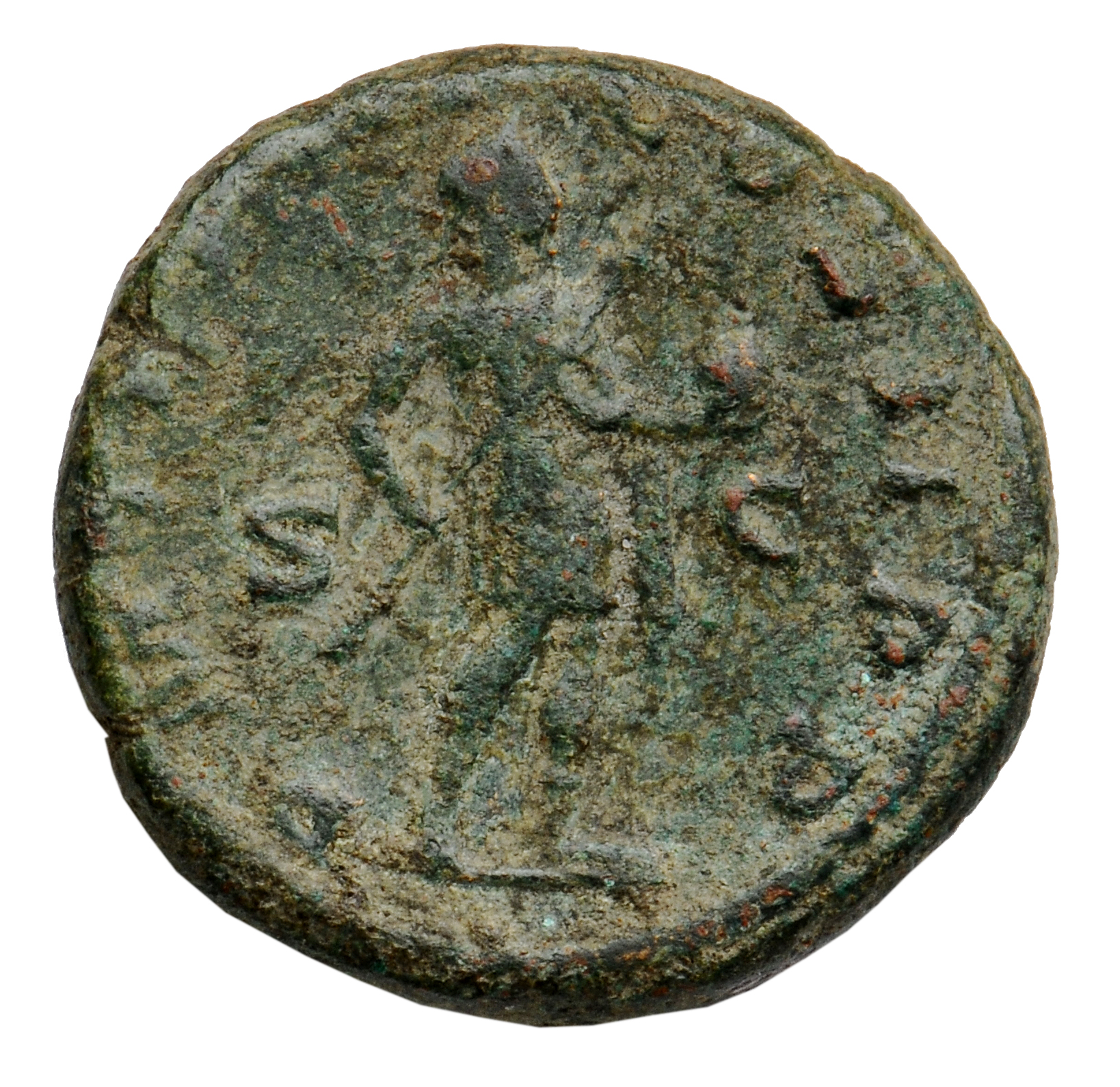 RIC IV Gordian III 305B Gordian III reverse, Gordian III, in military attire, standing right, holding transverse spear in ...