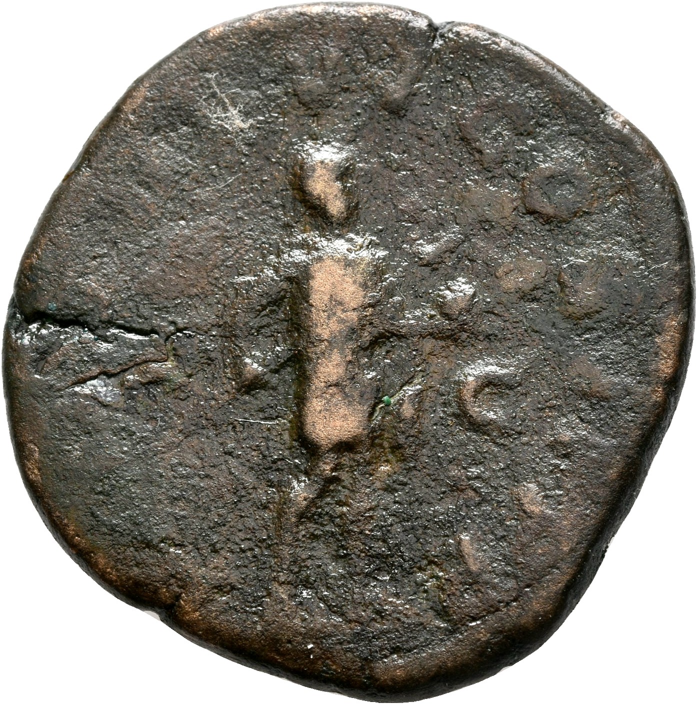RIC IV Gordian III 308A Gordian III reverse, Gordian III, in military attire, standing right, holding transverse spear in ...