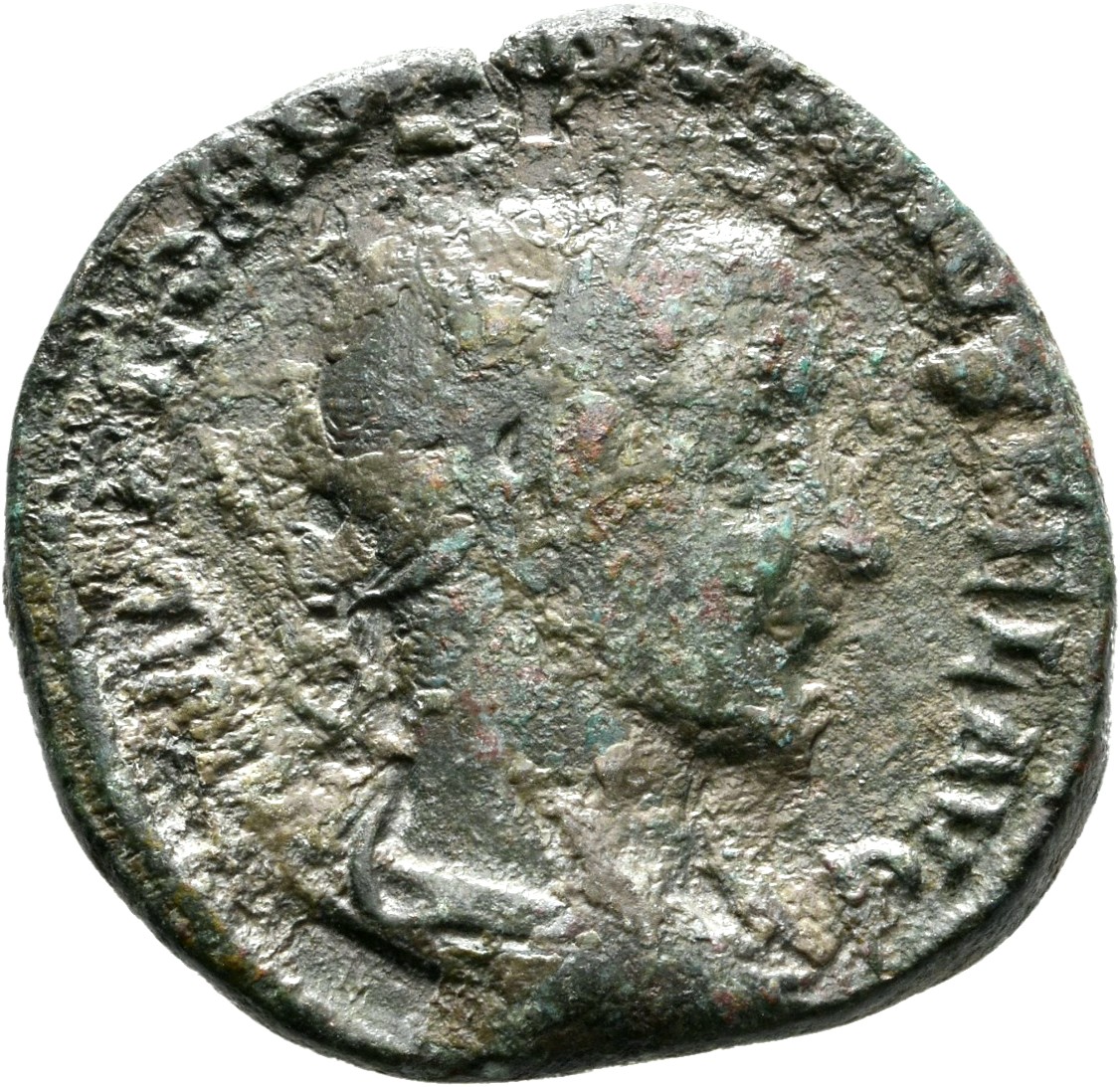 RIC IV Gordian III 310 Gordian III obverse, Büste Gordians III. nach r., drapiert, mit Lorbeerkranz.