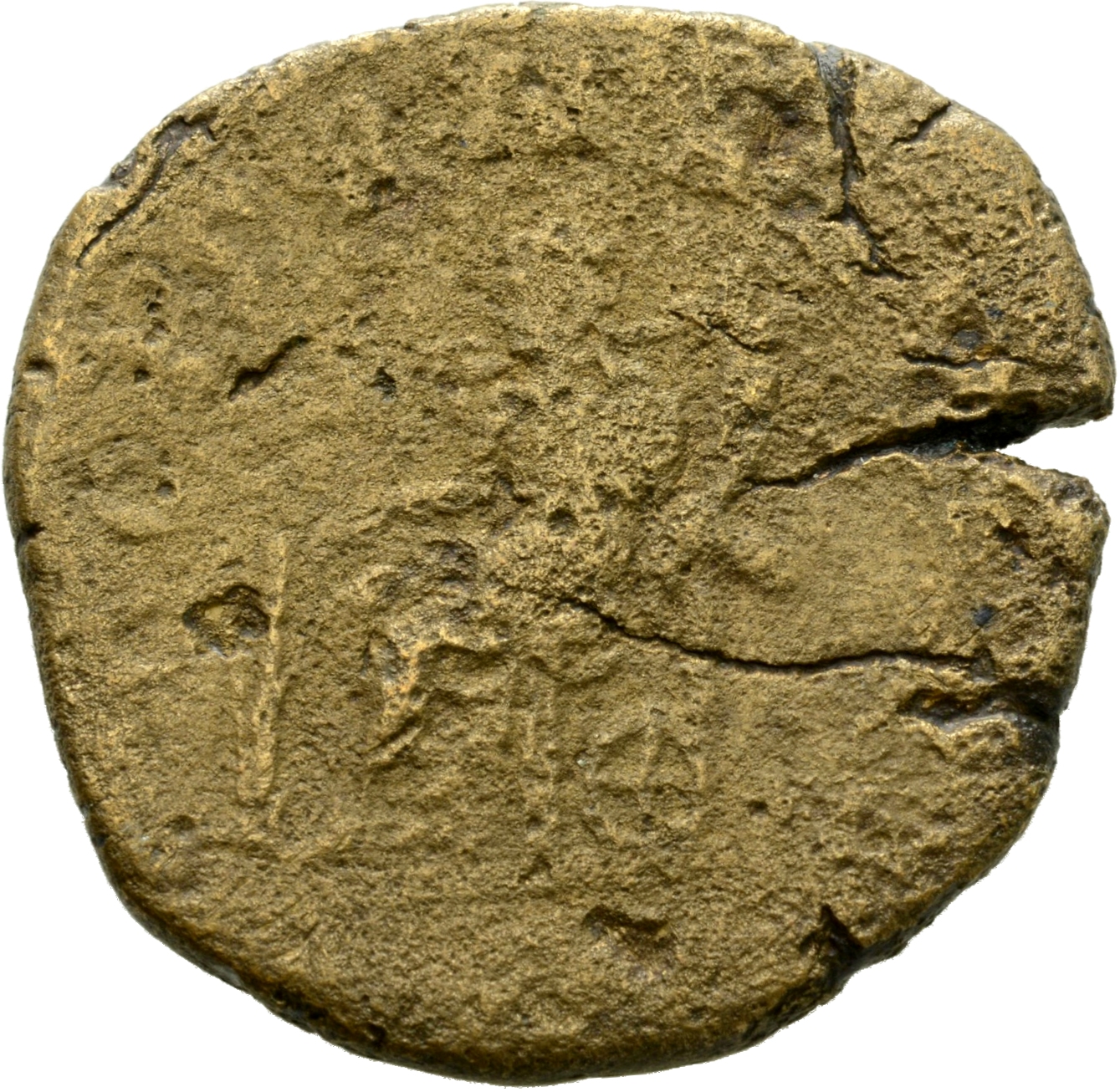 RIC IV Gordian III 331A Gordian III reverse, Fortuna, draped, seated left, holding rudder set on ground in right hand and ...
