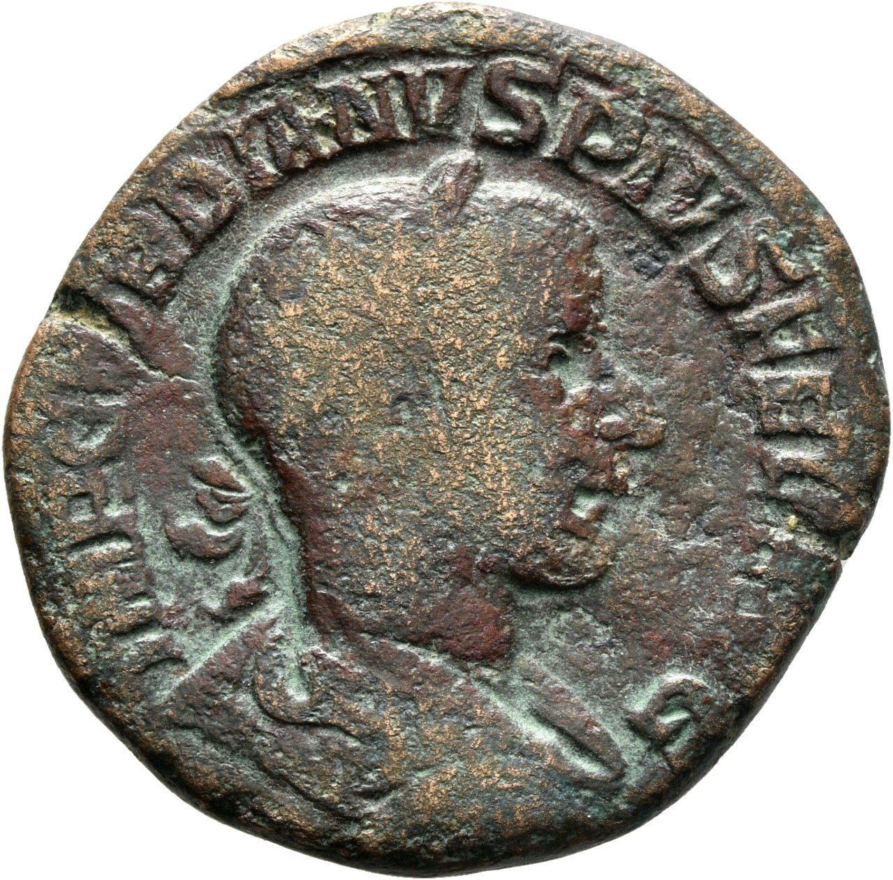 RIC IV Gordian III 334 Gordian III obverse, Bust of Gordian III, laureate, draped, cuirassed, right