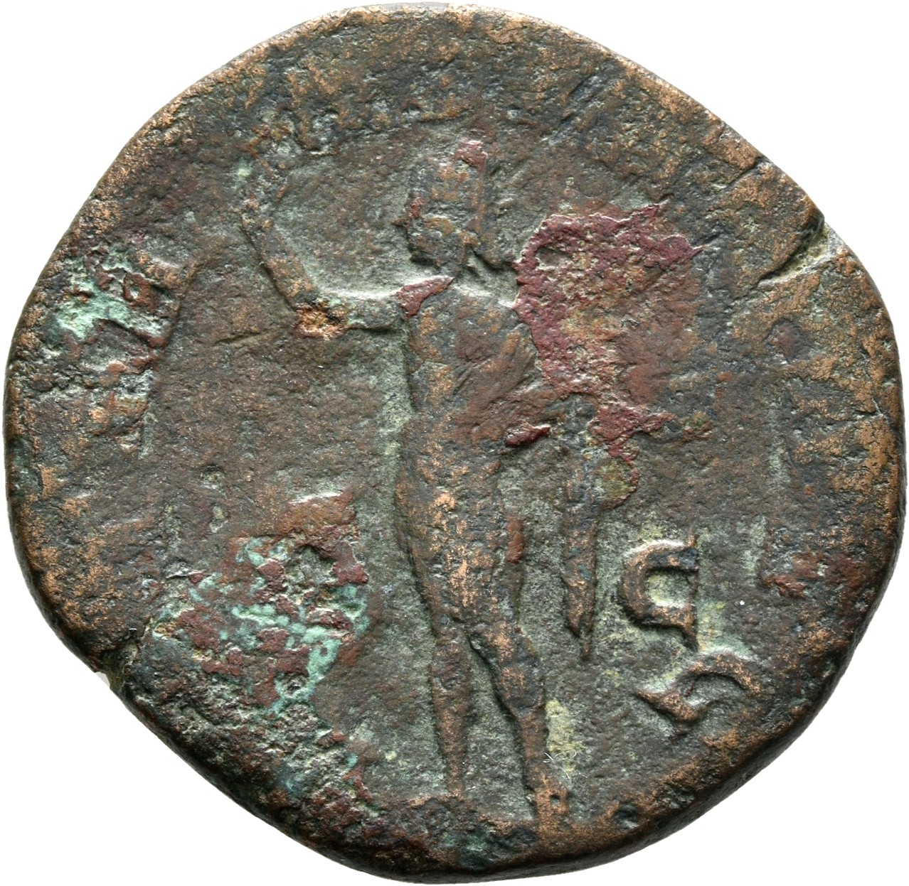 RIC IV Gordian III 334 Gordian III reverse, Providentia, draped, standing left, holding wand in right hand over globe set ...