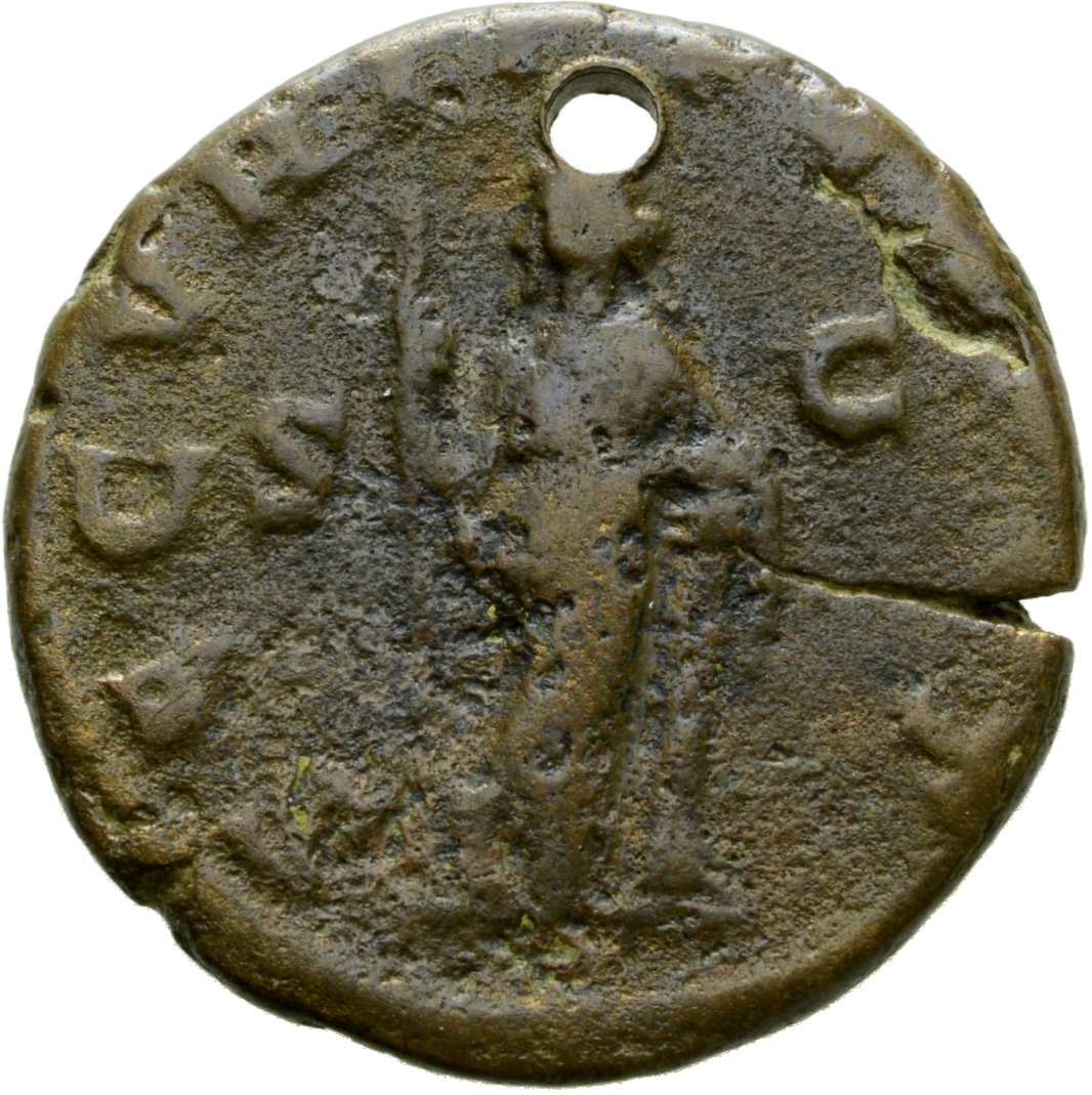 RIC IV Gordian III 335B Gordian III reverse, Securitas, draped, standing left with legs cross, leaning left arm on column,...