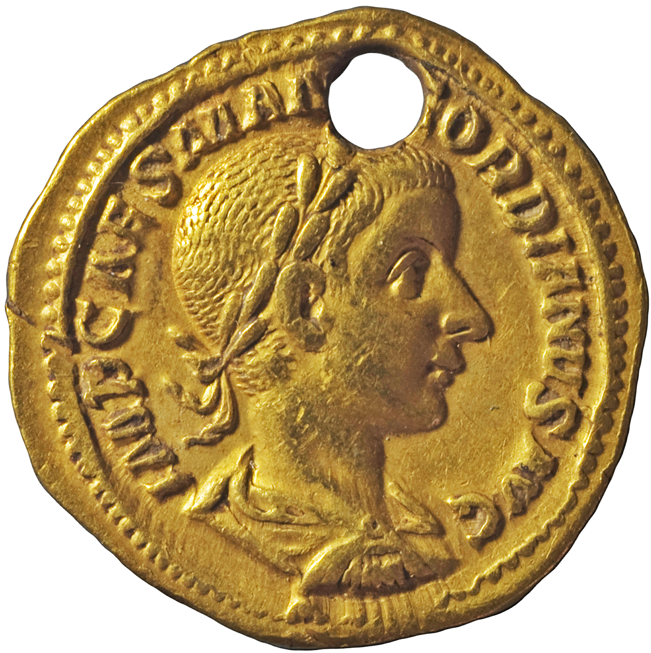 RIC IV Gordian III 40 Gordian III obverse, Bust of Gordian III, laureate, draped, cuirassed, right