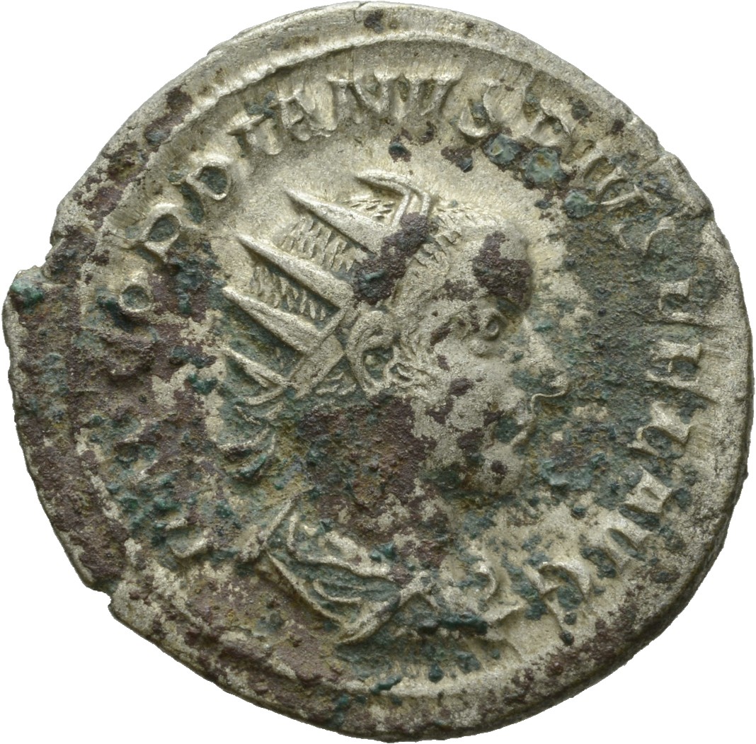 RIC IV Gordian III 93 Gordian III obverse, Bust of Gordian III, radiate, draped, cuirassed, right