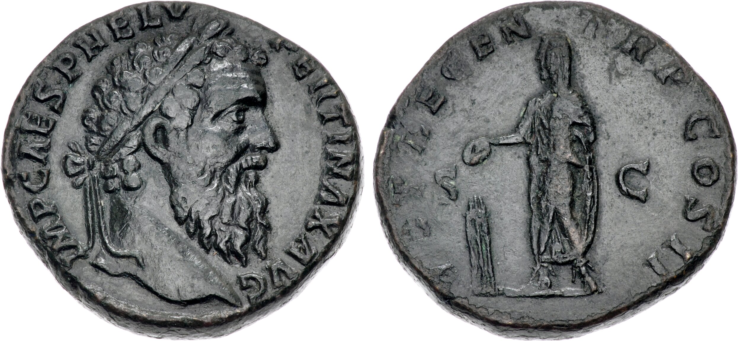 RIC IV Maximinus Thrax 24 Maximinus Thrax obverse, Bust of Maximinus I, laureate, draped, cuirassed, right