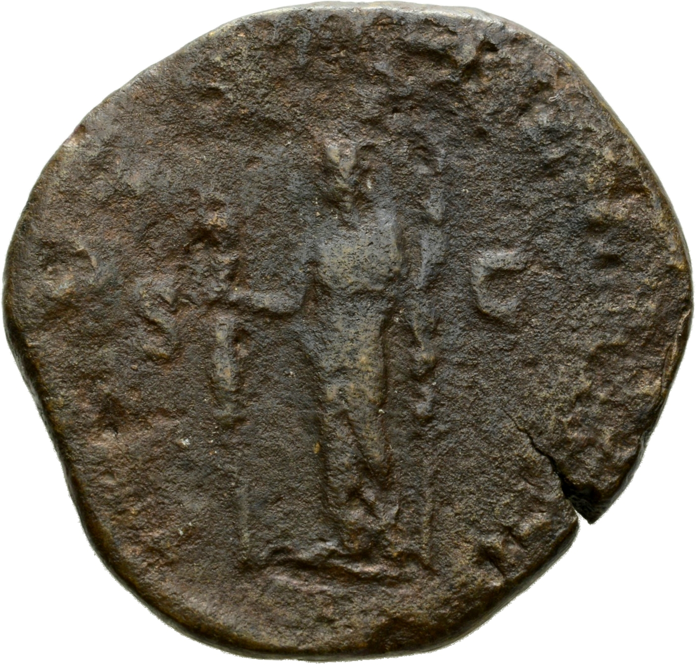 RIC IV Maximinus Thrax 43 Maximinus Thrax reverse, Fides, draped, standing front, head left, holding military standard in ...