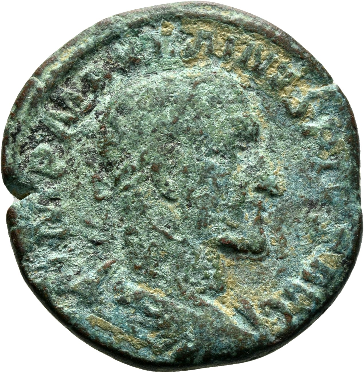 RIC IV Maximinus Thrax 58 Maximinus Thrax obverse, Bust of Maximinus I, laureate, draped, cuirassed, right