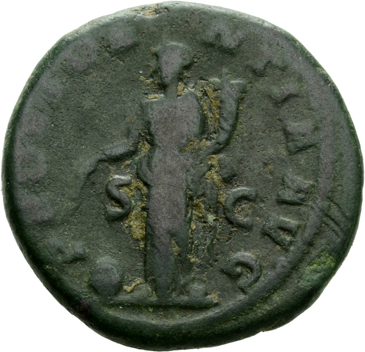 RIC IV Maximinus Thrax 63 Maximinus Thrax reverse, Providentia, draped, standing left, holding wand in right hand over glo...