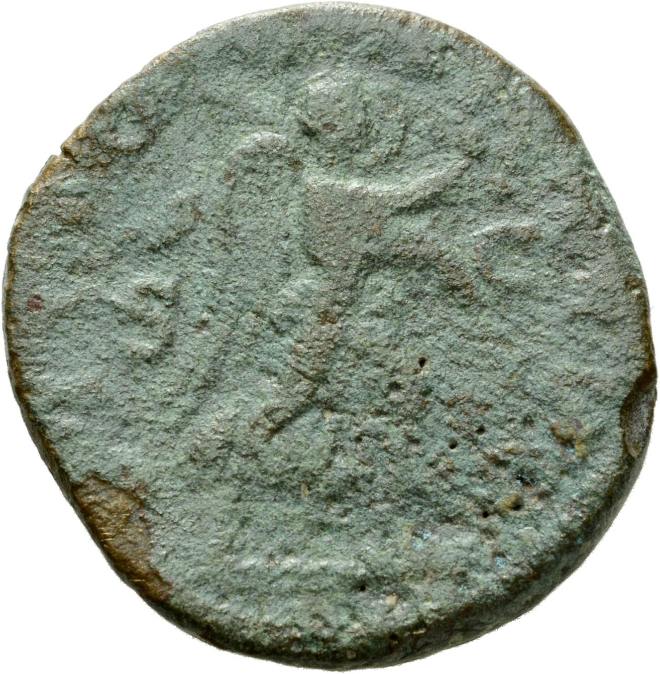 RIC IV Maximinus Thrax 67 Maximinus Thrax reverse, Victory, winged, draped, advancing right, holding wreath in extended ri...